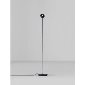 Nova Luce Irida - Stehleuchte - Ø 20 x 121 cm - 10W dimmbar LED inkl. - Sand schwarz