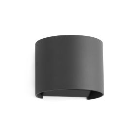 Faro Sunset - Wandleuchte - 14 x 11 x 11,1 cm - 6W LED inkl. - IP54 - dunkelgrau