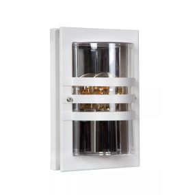 Lucide Privas - Außenwandleuchte - 15 x 11 x 24 cm - IP44 - weiß