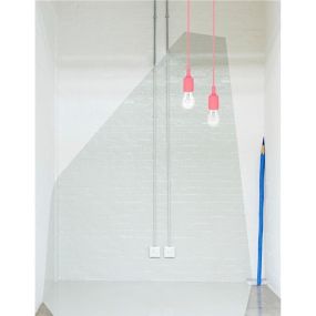 Nova Luce Swing - Hängeleuchte - Ø 4,5 x 100 cm - rosa