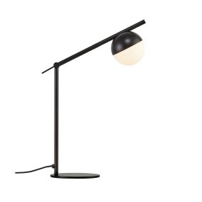 Nordlux Contina - Tischleuchte - 27 x 15 x 48,5 cm - schwarz und opalweiß