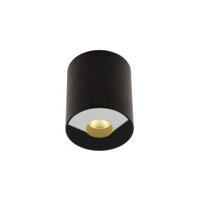 Maxlight Plasma - Deckenleuchte - Ø 7,3 x 8,5 cm - 13W LED inkl. - IP54 - schwarz