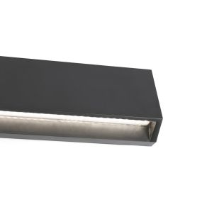 Faro Must - Wandleuchte - 21,7 x 3,5 x 8 cm - 4W LED inkl. - IP65 - dunkelgrau