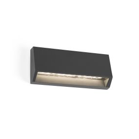 Faro Must - Wandleuchte - 15,8 x 3 x 7 cm - 3W LED inkl. - IP65 - dunkelgrau
