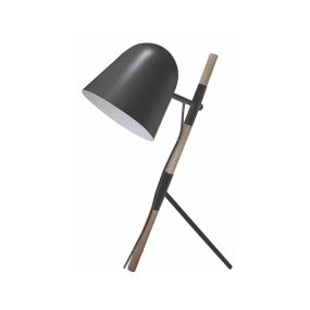 Artdelight Sensa - Tischleuchte - 26 x 54 cm - schwarz und hellbraun