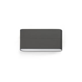 Faro Aday - Wandleuchte - 17,5 x 2,2 x 9 cm - 6W LED inkl. - IP54 - dunkelgrau