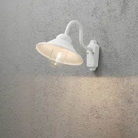 Konstsmide Vega - außenwandleuchte - 29,5 x 44 x 30 cm - IP23 - matt weiß