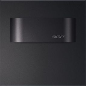 Skoff Tango Short LED - Wandeinbauleuchte - 73 x 73 mm - 1.8W LED inkl. - 230V - schwarz - 3000K