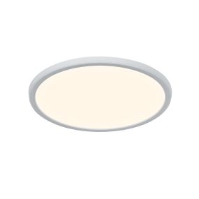Nordlux Oja - Deckenleuchte - Ø 29,4 x 2,3 cm - 15W LED inkl. (3000K/4000K) - IP54 - weiß