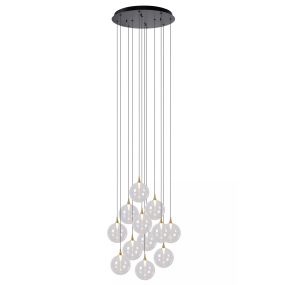 Lucide Gisela - Hängeleuchte - Ø 61 x 326 cm - 12 x 3,6W dimmbare LED inkl. - transparent