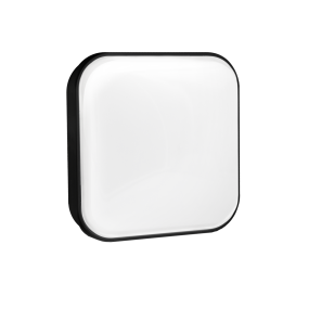 Century Italia Simply - Wand-/Deckenleuchte - 22 x 7,3 x 22 cm - 24W LED inkl. - IP65 - schwarz