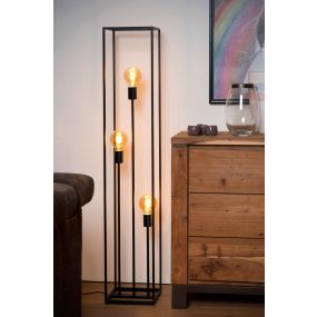 Leuchtenkönig Achille - Stehleuchte - 25 x 25 x 140 cm - schwarz
