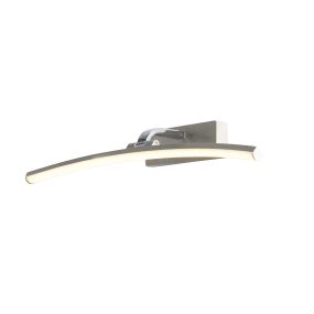 Searchlight Santorini - Wandleuchte - 50 x 9 cm - 11W LED inkl - satiniert silber und chrom