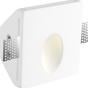 Nova Luce Cirocco - Wandeinbauleuchte - 10 x 10 cm - 1W LED inkl. - weißer Putz