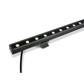 ONE Light LED Wandfluter - Strahler - 100 x 6 x 3,1 cm - 24 x 1W dimmbare LED inkl. - IP66 - grau - weiße Lichtfarbe