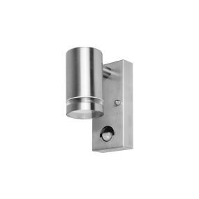 Integral LED Malaga - außenwandleuchte mit bewegungsmelder - mit sensor-override-funktion - 6,8 x 11,6 x 14,9 cm - IP54 - edelstahl
