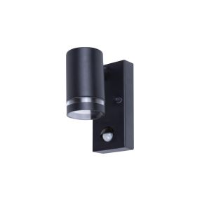 Integral LED Malaga - Außenwandleuchte mit Bewegungsmelder - mit Sensor-Override-Funktion - 11,6 x 6,8 x 14,9 cm - IP54 - schwarz