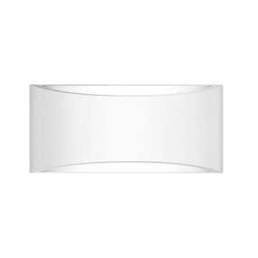 Nova Luce Otello - Wandleuchte - 30 x 9,5 x 14 cm - weißer Gips