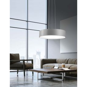 Nova Luce Roda - Hängeleuchte - Ø 60 x 120 cm - 46W LED inkl. - grau
