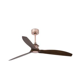 Faro Justfan - Deckenventilator mit Fernbedienung - Ø 128 cm - Dunkelbraun und Kupfer