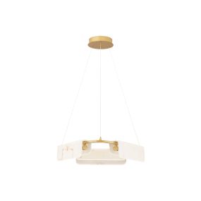 Nova Luce Aider - Hängelampe - Ø 63 x 130 cm - 34W dimmbar  LED inkl. - messing gold