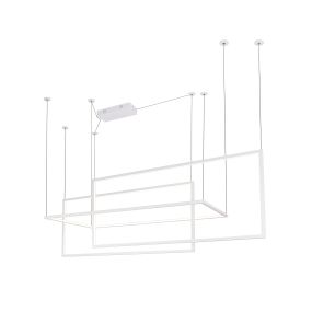 Maxlight Geometric - Hängeleuchte - 145 x 180 cm - 3 x 26,6W LED inkl. - weiß