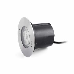 Faro Edel - LED-UnterwasserSearchlight - Ø 180 mm, Ø 156 mm Einbaumaß - 18W LED inkl. - IP68 - Edelstahl mattiert
