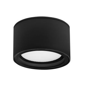 Nova Luce Focus - Außen-Deckenleuchte - Ø 10 x 6,5 cm - IP54 - schwarz