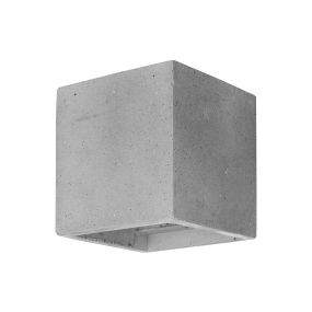 Nova Luce Cadmo - Wandleuchte - 11 x 11 x 11 cm - grau