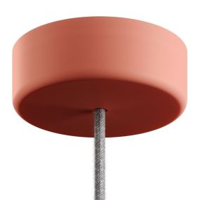 Creative Cables Eiva - weiche Silikon-Deckenkappe - ø 12,5 x 4 cm - IP65 - lachsrosa