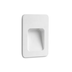 Faro Nase - Wandeinbauleuchte - 9 x 5,7 x 13,5 cm - 3W LED inkl. - IP44 - matt weiß