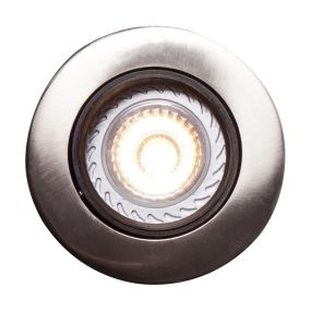 Nordlux Mixit Pro - einbauspot - Ø 85 mm, Ø 76 mm einbaumaß - IP23 - gebürsteter stahl