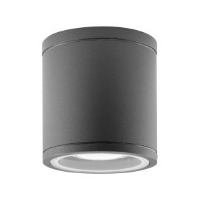 Nova Luce Cerise - Außen-Deckenleuchte - Ø 9 x 9 cm - IP54 - dunkelgrau