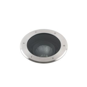 Faro Geiser Orientable - runder Bodenspot für den Außenbereich - Ø 260 mm, Ø 200 mm Einbaumaß - 29W LED inkl. - IP67 - Edelstahl mattiert - 10 Grad