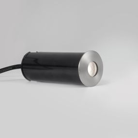 Nova Luce Bang - Bodeneinbaustrahler für den Außenbereich - Ø 37 mm, Ø 32 mm Einbaumaß - 1W LED inkl. - IP67 - Nickel satiniert