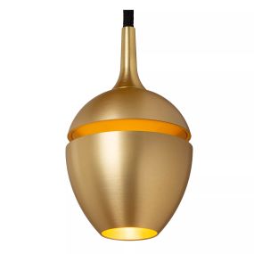 Lucide Track Preston Pendelleuchte - 1-Phasen-Schienensystem - Ø 9 x 130 cm - gold