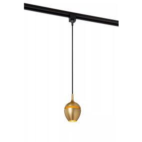 Lucide Track Preston Pendelleuchte - 1-Phasen-Schienensystem - Ø 9 x 130 cm - gold