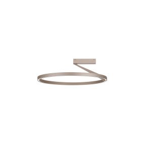 Nova Luce Tilia - Deckenleuchte - Ø 60 x 20 cm - 44W dimmbar LED inkl. - Mokka Kaffee