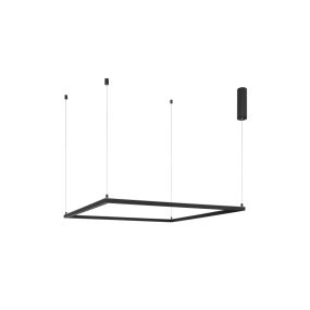 Nova Luce Eterna - Pendelleuchte - 100 x 100 x 120 cm - 50W dimmbare LED inkl. - Sand schwarz