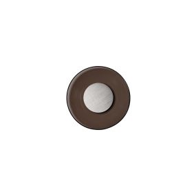 Nova Luce Esti - wandleuchte - Ø 32 x 7 cm - 17W LED inkl. - gebürstetes nickel und dunkelbraunes Glas