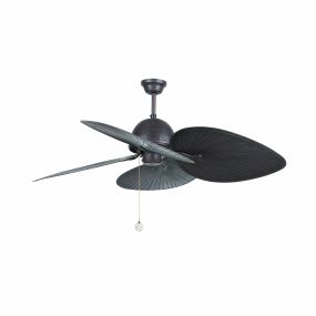 Faro Cuba - Deckenventilator mit Zugschalter - Ø 132 cm - dunkelbraun