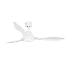 Faro Polaris - Deckenventilator mit Licht und Fernbedienung - Ø 132 cm - 18W LED inkl. - weiß