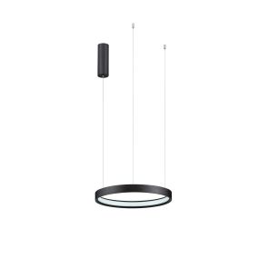 Nova Luce Perrine - Hängelampe - Ø 40 x 150 cm - 22W dimmbar LED inkl. - gebürstetes Kaffeebraun