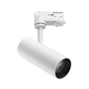 Nova Luce Track - 3-Phasen-Schienensystem - Ø 6,1 x 21 cm - 12W LED inkl. - weiß - warmweiße Lichtfarbe