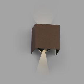 Faro Olan - Wandleuchte - 14,5 x 14 x 10,5 cm - 6W LED inkl. - IP65 - rostbraun