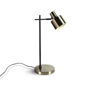 ONE Light Hotel Retro - Tischleuchte - Ø 19 x 51 cm - Messing gebürstet