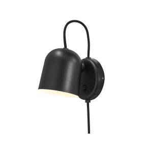 Design for the People Angle GU10 - Wandleuchte mit Schalter und USB-Anschluss - 11 x 17 x 19,1 cm - schwarz