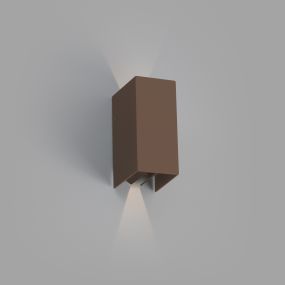 Faro Blind - Wandleuchte - 7,4 x 10,5 x 16,5 cm - 6W LED inkl. - IP65 - braun
