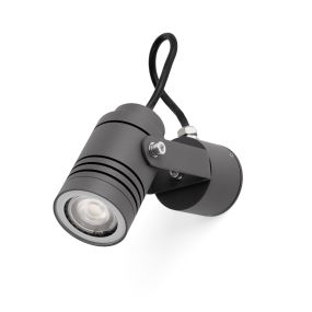 Faro Lit - Außenwandleuchte - Ø 6 x 19 x 21 cm - IP65 - dunkelgrau
