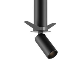 VK Lighting Coko - Aufbauspot mit Einbaurahmen - Ø 3,5 x 7,3 cm - Ø 60 mm Aufbaugröße,  Ø50 mm Einbaugröße - 6W LED inkl. - schwarz